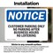Signmission No Loitering OSHA Notice Sign, Vinyl Decal, 7in W x 5in L, 2PK OS-2PACK-NS-D-57-L-17049 - alternate 2